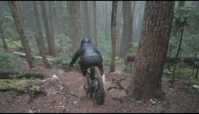 Jim-E falling off of his mountain bike like a noob