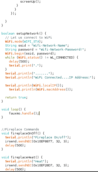 Code in Arduino IDE