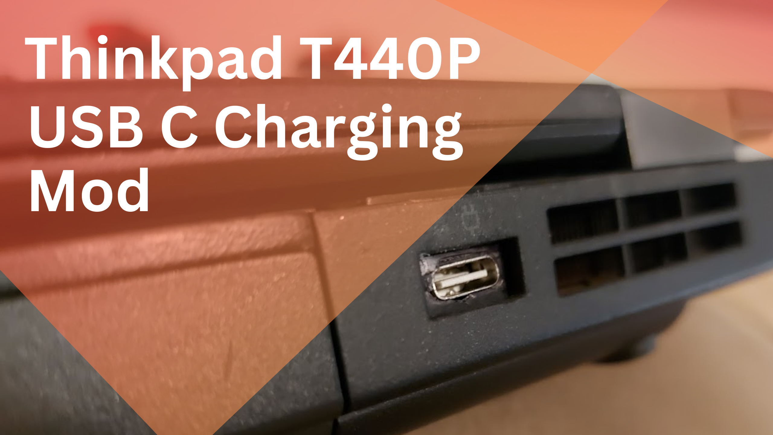 Thinkpad T440p USB C Charging Mod